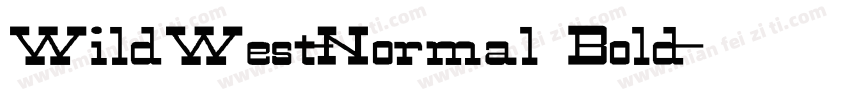 WildWest-Normal Bold字体转换